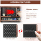 MOCAS Challenge Coin Display Case, Lockable Military Coin Holder Cabinet with Removable Star Board & HD Tempered Glass Door, Solid Wood Wall Mount