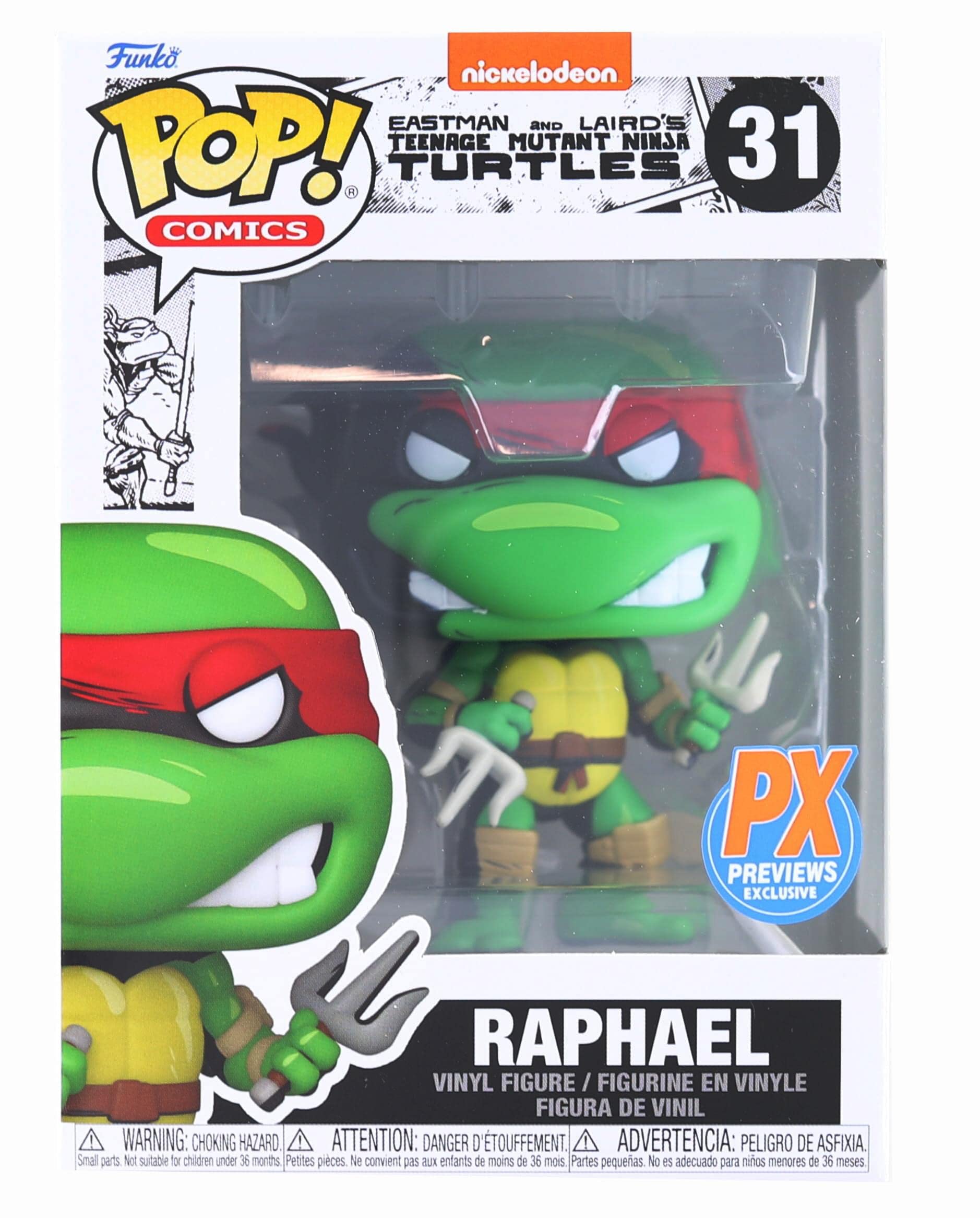 Funko Pop! Comics Teenage Mutant Ninja Turtles: Raphael Previews Exclusive Vinyl Figure