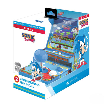 My Arcade Sonic Joystick Player: Sonic The Hedgehog, 2 Games in 1, Sega Classic, Gifts for Kids and Adults