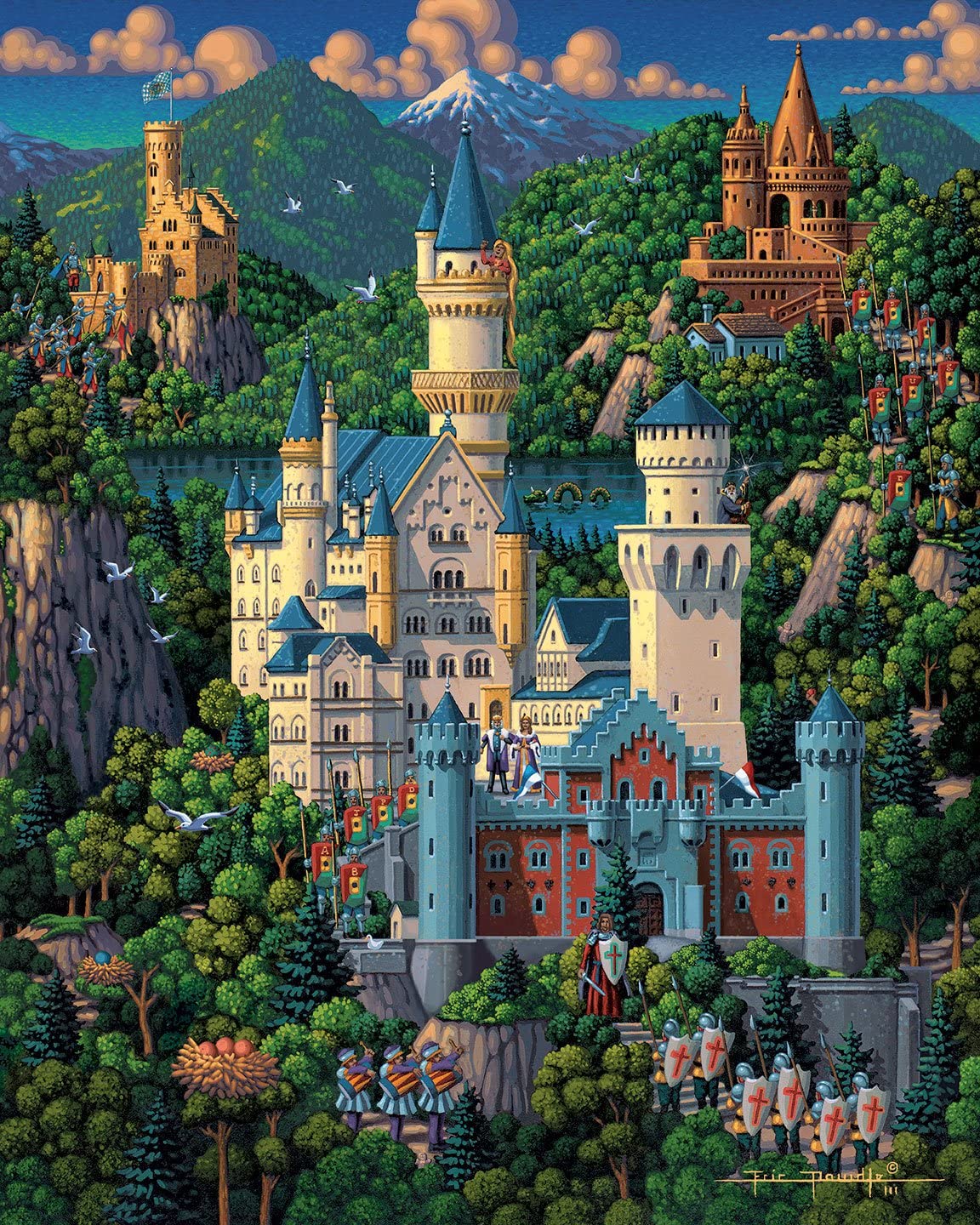 Dowdle Jigsaw Puzzle - Neuschwanstein Castle - 1000 Piece