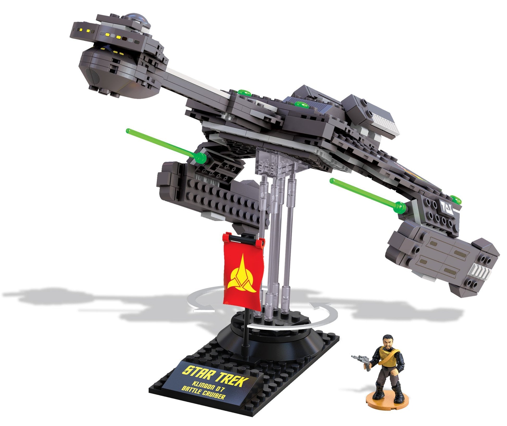 Mega Bloks Star Trek Klingon D7 Battle Cruiser Collector Construction Set