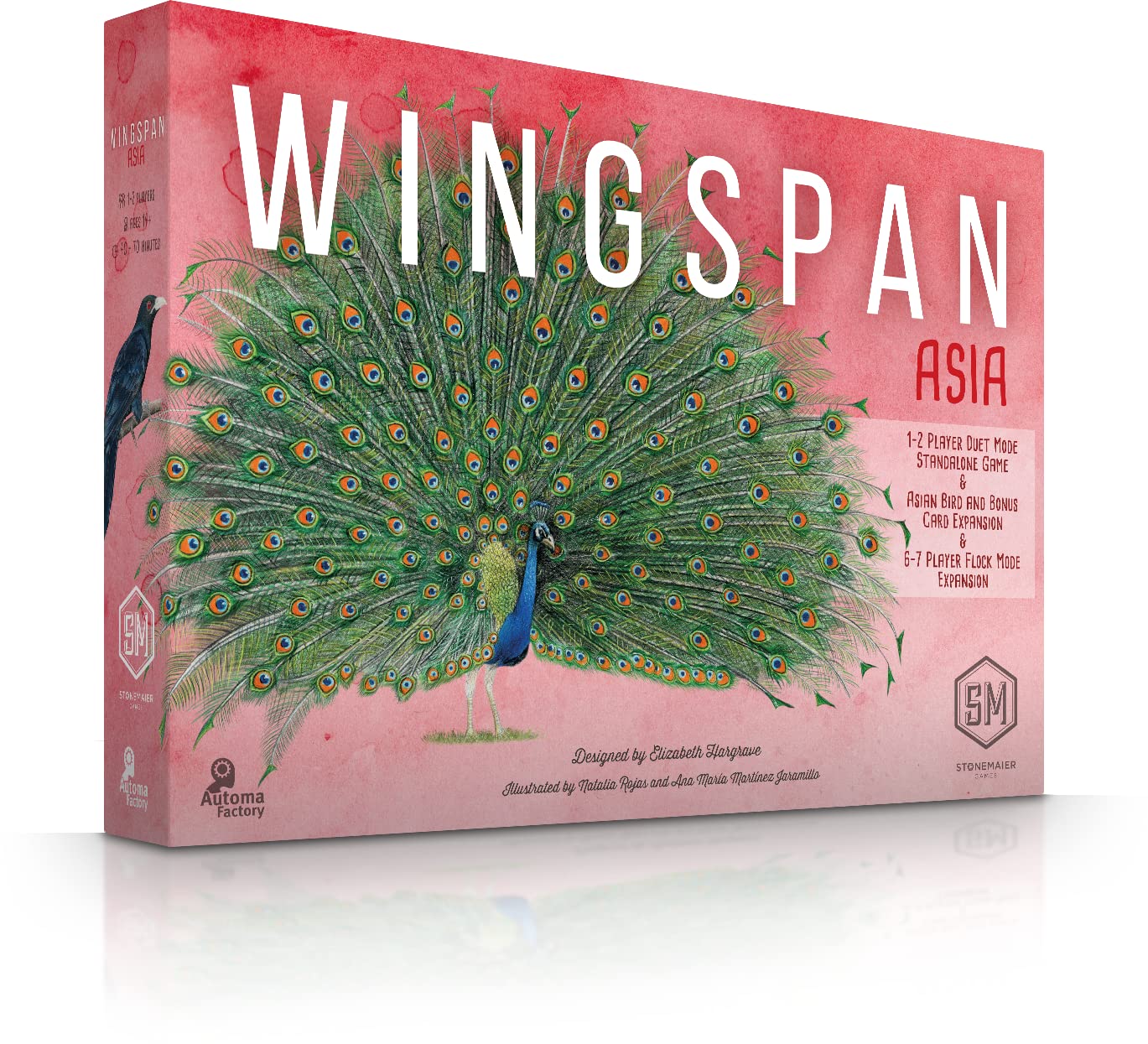 Stonemaier Games: Wingspan Asia by Elizabeth Hargrave | Standalone Game or Expansion to Wingspan | A Relaxing Game About Collecting Birds | Add