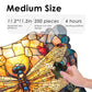Dragonfly Wooden Puzzle for Adults, 200 Piece Unique Shape Jigsaw with Wooden Box, Laser-Cut Challenging Puzzles for Teens & Adults, Relaxing Creative