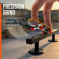 TDHRDHVC 10" Fingerboard Rail - Aluminum Alloy Obstacle with Stabilizing Discs & Non-Slip Base for DIY Skateparks, Cityscapes & Mini Ramp Builders