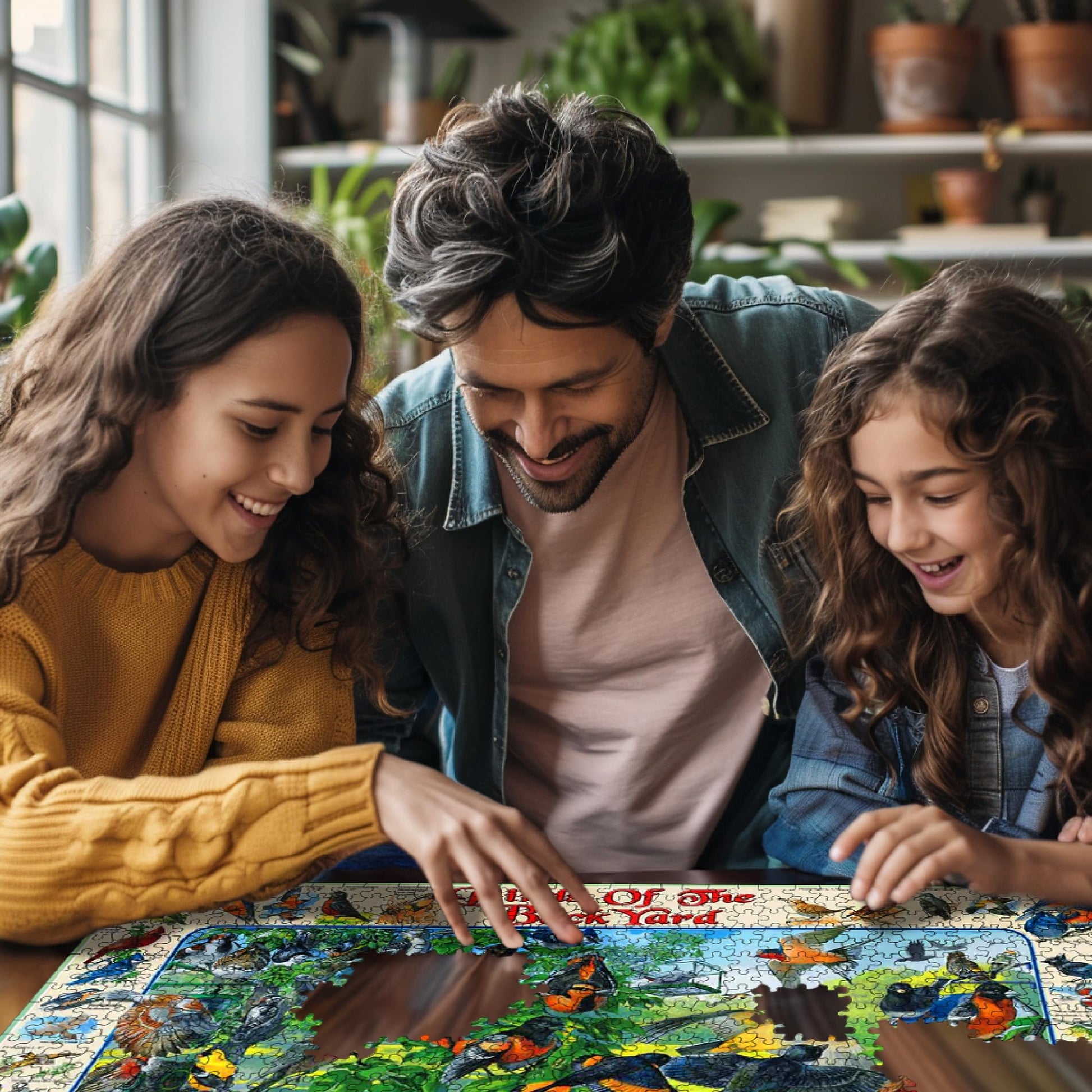 White Mountain Puzzles Birds of the Backyard - 1000 Piece Jigsaw Puzzle