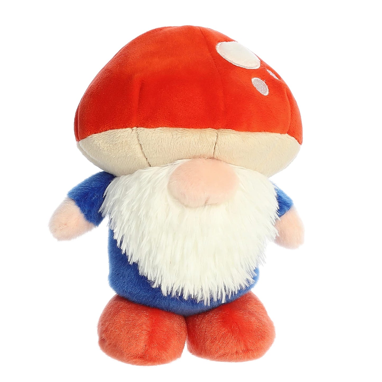 Aurora Vibrant Spring The Gnomlinis Mushroom Gnome Stuffed Animal - Decorative Charm - Endless Fun - Red 8 Inches