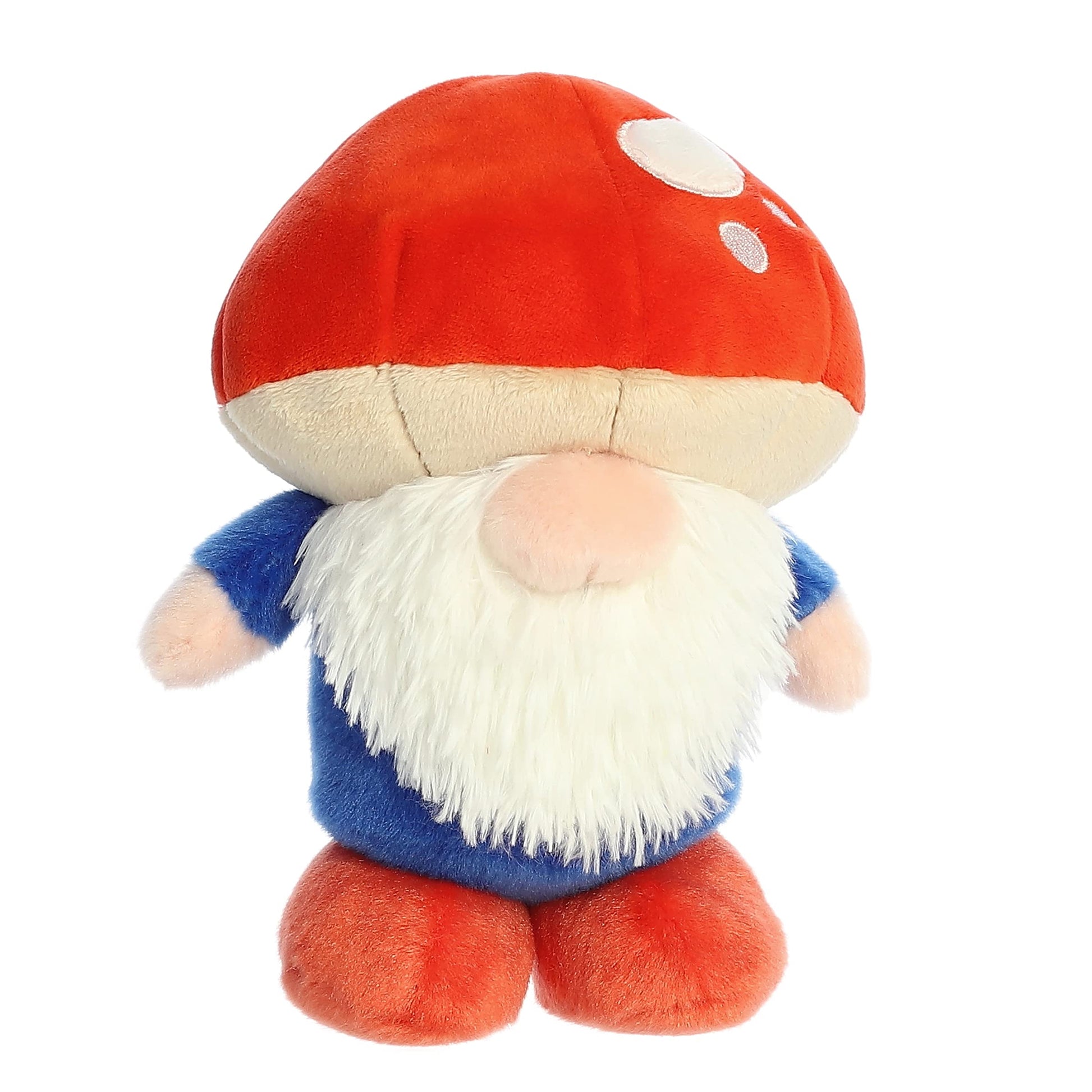 Aurora Vibrant Spring The Gnomlinis Mushroom Gnome Stuffed Animal - Decorative Charm - Endless Fun - Red 8 Inches