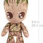 Marvel Plush Character Figure, 8-inch Groot Super Hero Soft Doll, Collectible Toy Gift for Kids & Fans Ages 3 Years Old & Up