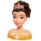 Disney Princess Belle Styling Head, Brown Hair, 10 Piece Pretend Play Set, Beauty and the Beast, Officially Licensed Kids Toys for Ages 3 Up by Just