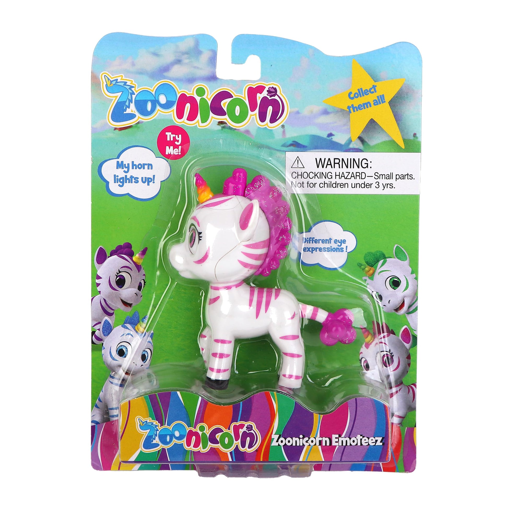 Zoonicorn Emoteez - Promi Purple Unicorn Figure with Light-Up Horn