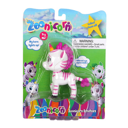 Zoonicorn Emoteez - Promi Purple Unicorn Figure with Light-Up Horn