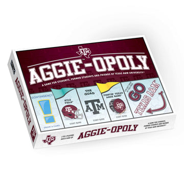 Late for The Sky: Aggie-Opoly - Texas A&M University Themed Family Board Game, Opoly-Style, Traditional Play Or 1 Hr Version, Ages 8+, 2-5 Players