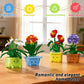 WIDELAND Flower Building Kit for Adults, 614 Pcs Happy Plants Flowers Set, Succulents Botanical Collection for Home Office Décor, Gift for Valentine's