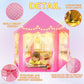 Kid's Play Tent, 55" x 53" (DxH) Princess Tent for Girl, with Star Lights