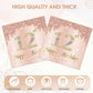 12th Birthday Decorations for Girls,40 Pcs Rose Gold 12th Birthday Napkins,13x13 Inches Disposable Party Tableware,Perfect for 12 Year Old Girl
