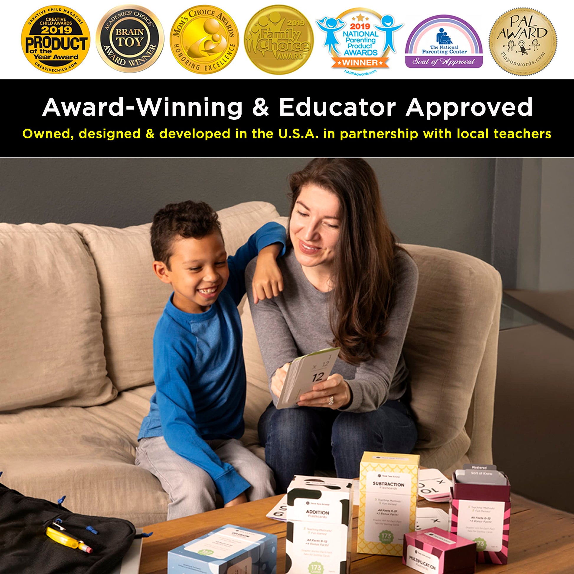 Think Tank Scholar 162 Division Flash Cards Set (Award Winning) All Facts 0-12 for Kids in 2ND, 3RD, 4TH, 5TH, 6TH Grade Class or Homeschool - Learn