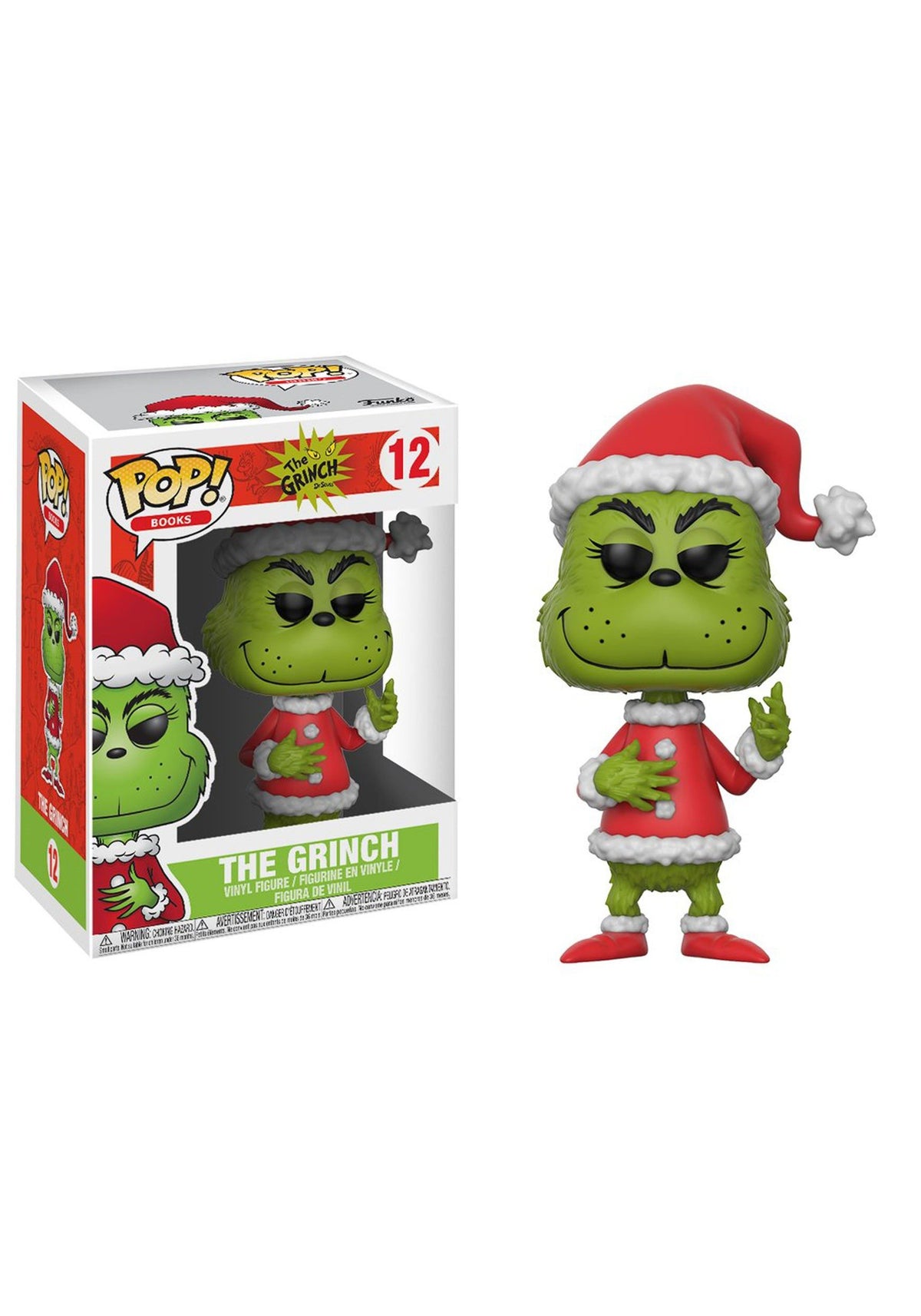 Funko Pop Books Santa Grinch Collectible Vinyl Figure (styles may vary), 36 months to 1200 months
