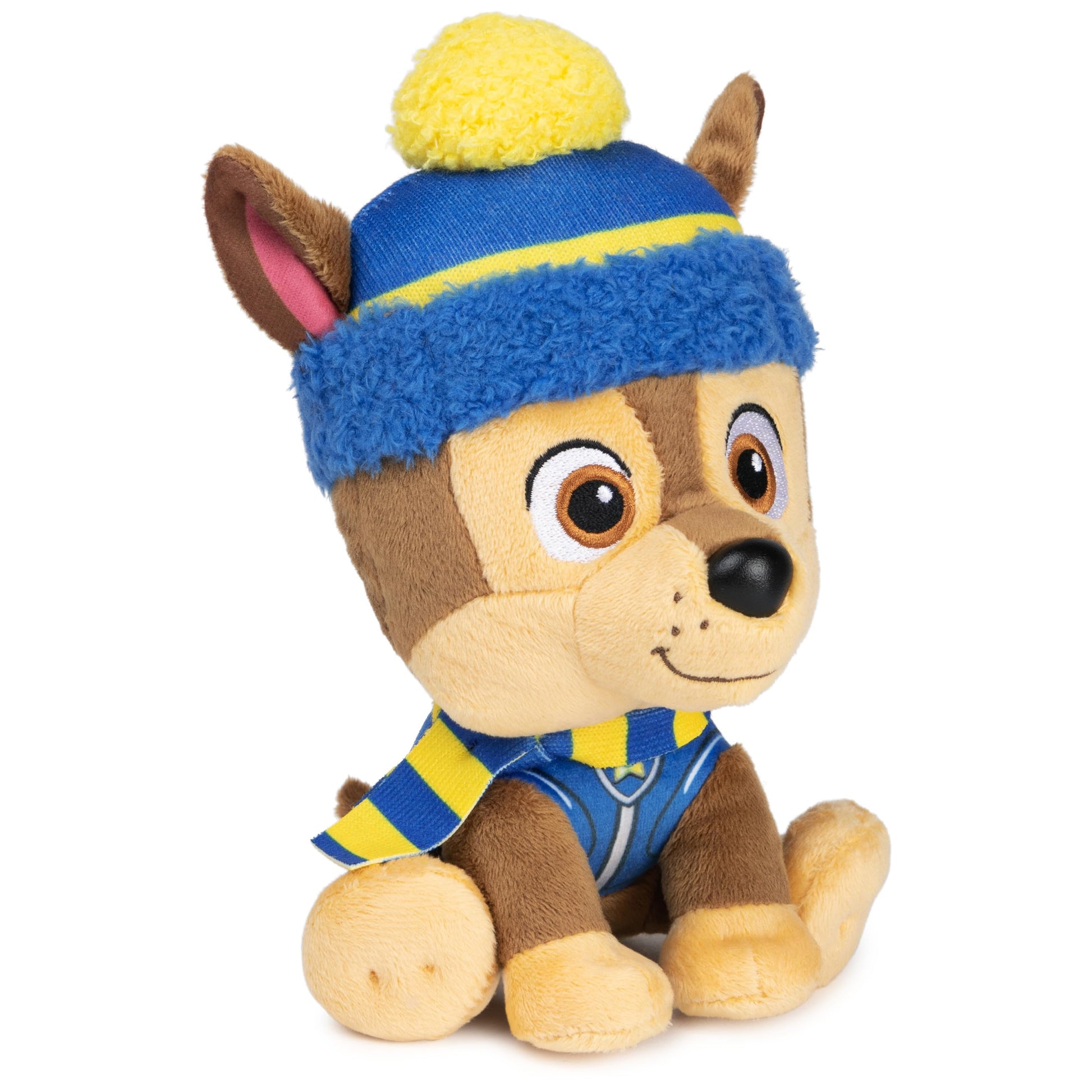 GUND PAW Patrol Holiday Winter Chase in Scarf and Hat, Officially Licensed Plush Toy for Ages 1 and Up, 6”