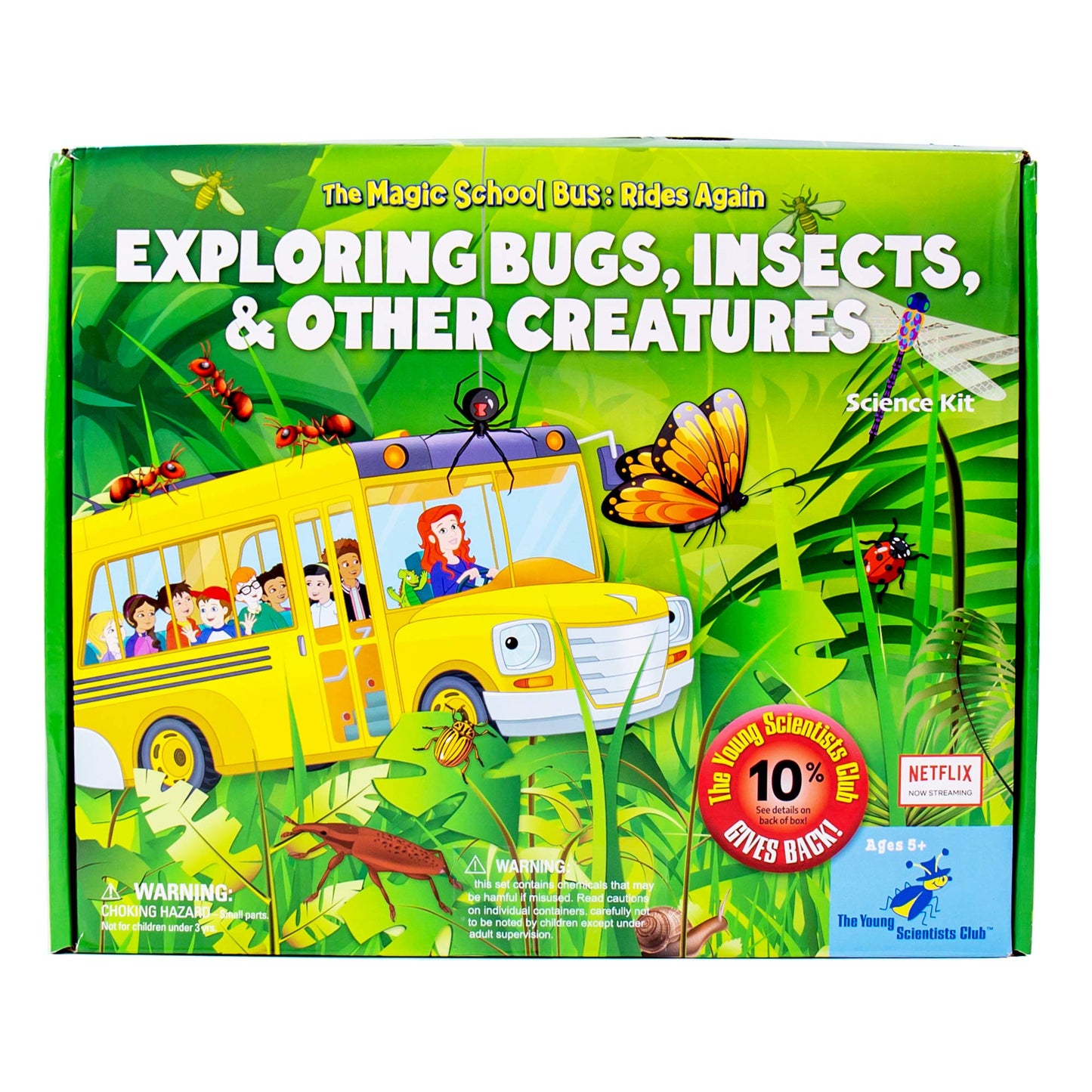 The Magic School Bus Exploring Bugs, Insects & Creatures, at-Home STEM Kits for Kids Age 5 and Up, Insect Kits for Young Scientists, DIY Bug House