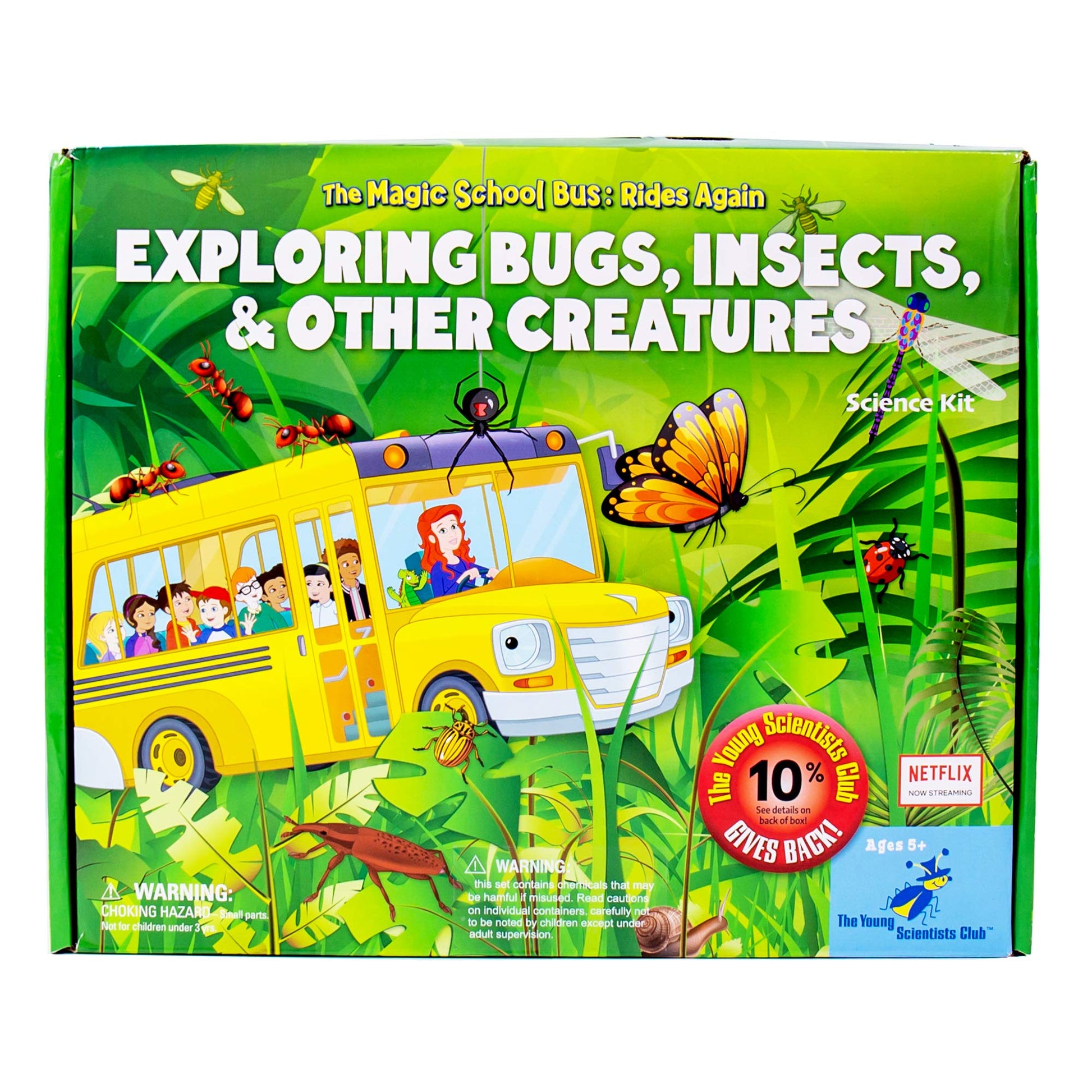 The Magic School Bus Exploring Bugs, Insects & Creatures, at-Home STEM Kits for Kids Age 5 and Up, Insect Kits for Young Scientists, DIY Bug House
