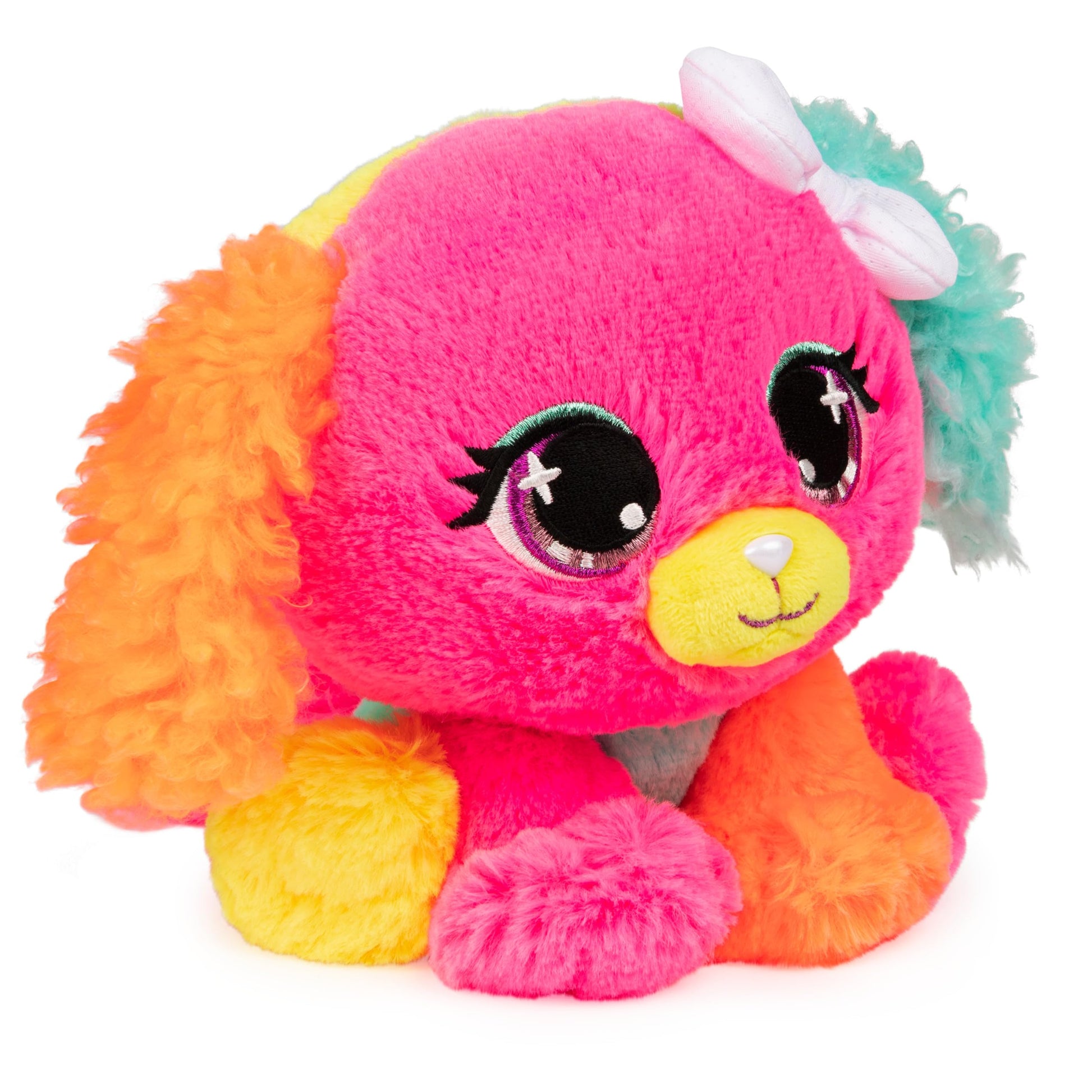 GUND P.Lushes Designer Fashion Pets Cyndi Pupowski Dog Premium Stuffed Animal Soft Plush, Pink and Orange, 6”