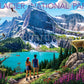 Boardwalk Glacier 500 Piece Jigsaw Puzzle Scenic Wildlife Montana Puzzles with Premium Box, Gift for Adults and Family 16"x20"
