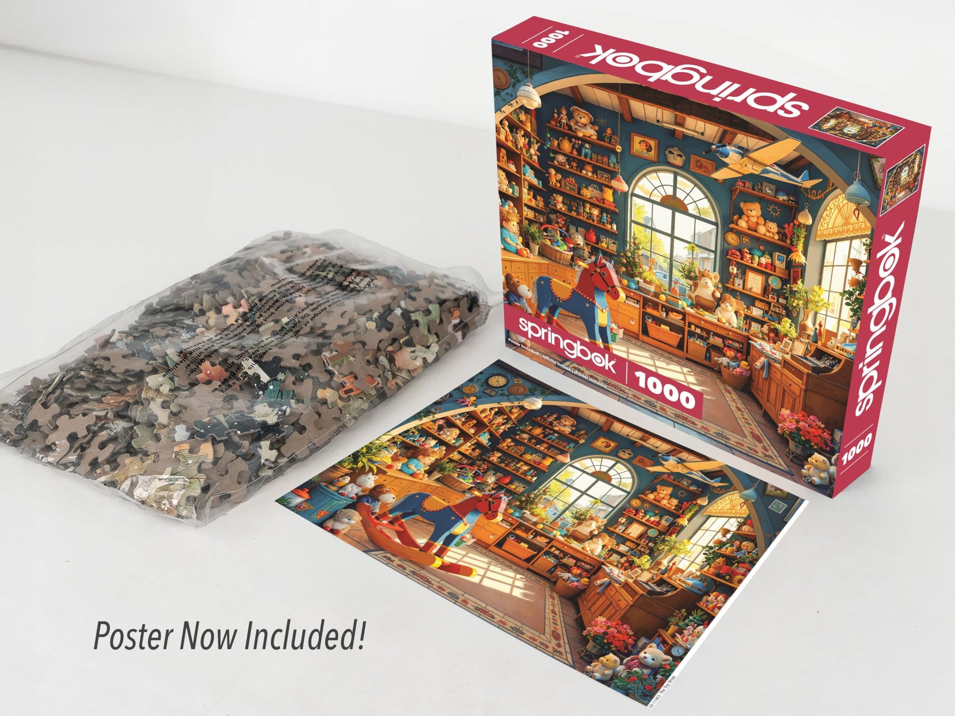 Springbok Toy Shop 1000 Piece Jigsaw Puzzle for Adults - Poster Now Included - Unique Cut Pieces - Made in USA