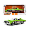 Jada Toys Bigtime Muscle 1:24 1970 Plymouth Road Runner Die-cast Car - Opening Doors, Hood, Trunk, Rubber Tires(Glossy Green)