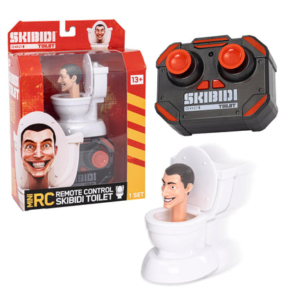Skibidi Toilet Mini RC, YouTube Animation Sensation, 3.5" Remote Control Toilet Head Action Figure, Officially Licensed Skibidi Toilet Merch