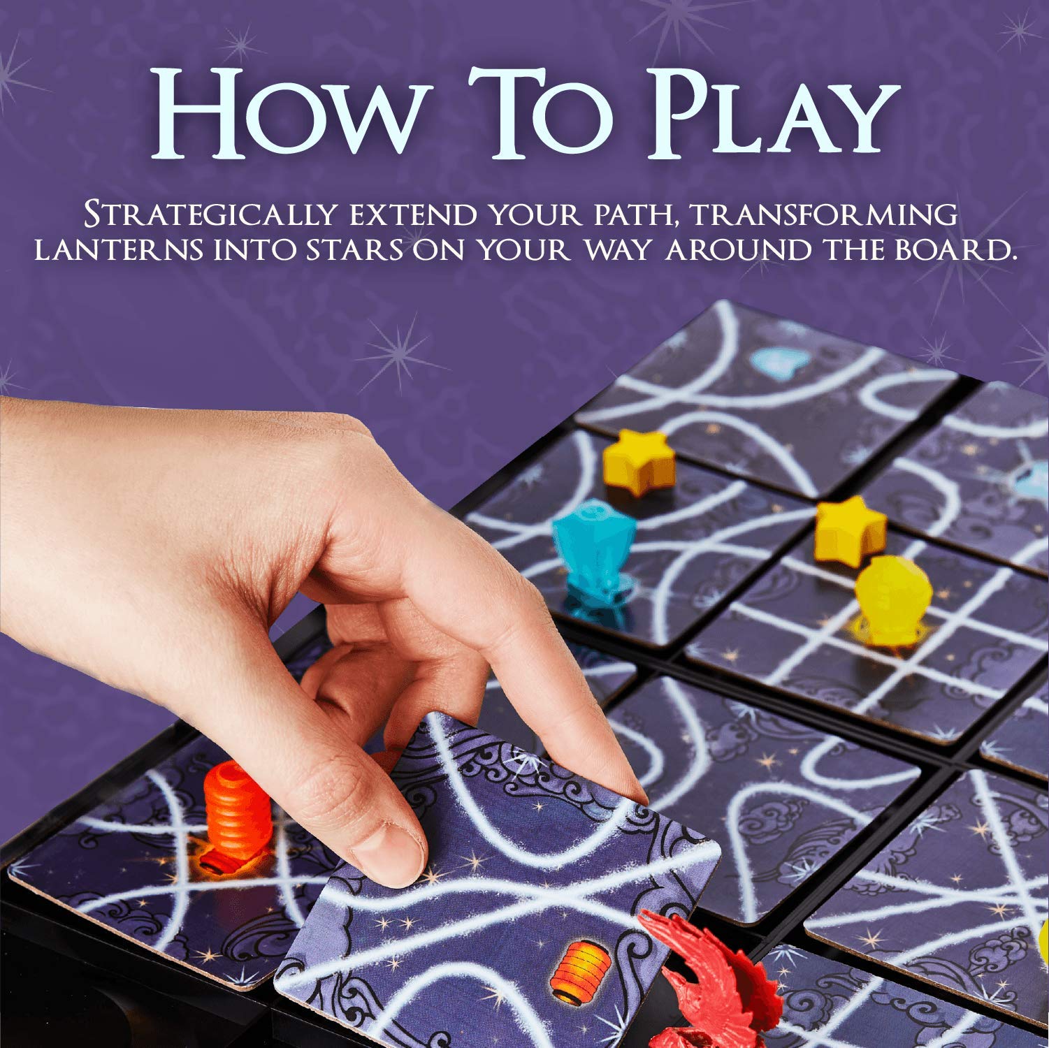 Tsuro Phoenix Rising - Award-Winning Fantasy Strategy Game with Set Collection and Magical Powers | Tile-Laying Adventure for 2-8 Players Ages 8+ |