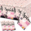 Yavxzvbw 3Pcs Spooky One Birthday Decorations Girl Pink Halloween Tablecloth Halloween 1st Birthday Party Decorations for Halloween Birthday
