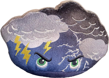 Thunderheads Thunderstorm Plush, Weather-Inspired Educational Soft Collectible with Fact Card for Exploring Earth Science, Gift for Nature Lovers
