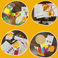 4E's Novelty Thanksgiving Craft for Kids (Makes 4) Includes - Foam Thankful Tree, Turkey Plate, Pilgrim Magnet, Turkey Necklace - Dinner Activity