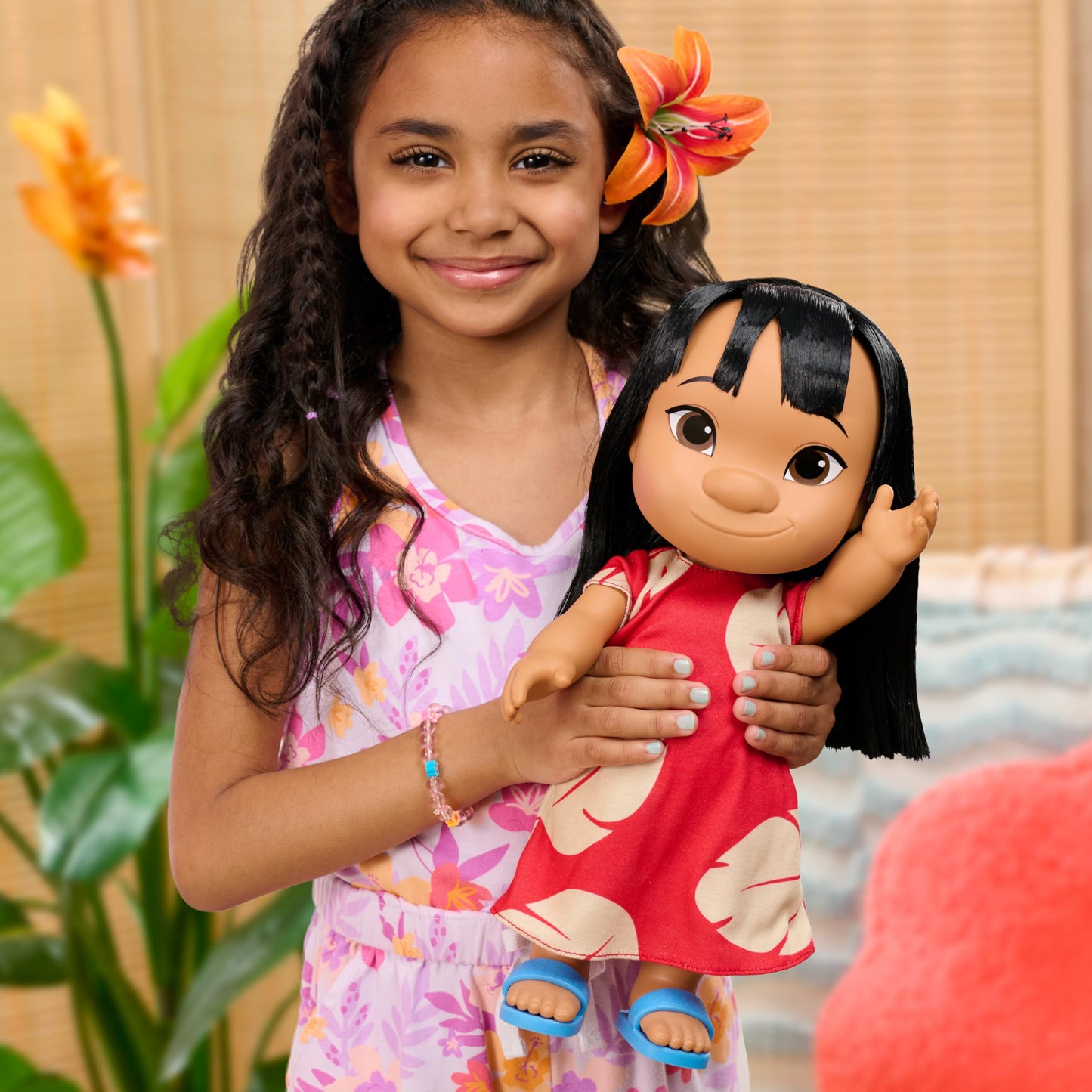 Disney Lilo & Stitch 14-inch Poseable Lilo Doll with Stitch Figure