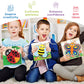 Framed 4 Pack Paint by Numbers Kit for Kids, Cute Cartoon Paint by Number for Kids Ages 4-8 Easy Paint by Number Kits Age 8-12, DIY Acrylic Oil