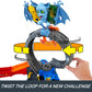 Hot Wheels City Toy Car Track Set, Bat Loop Attack with Adjustable Loop & Launcher, 1:64 Scale Vehicle, Connects to Other Sets