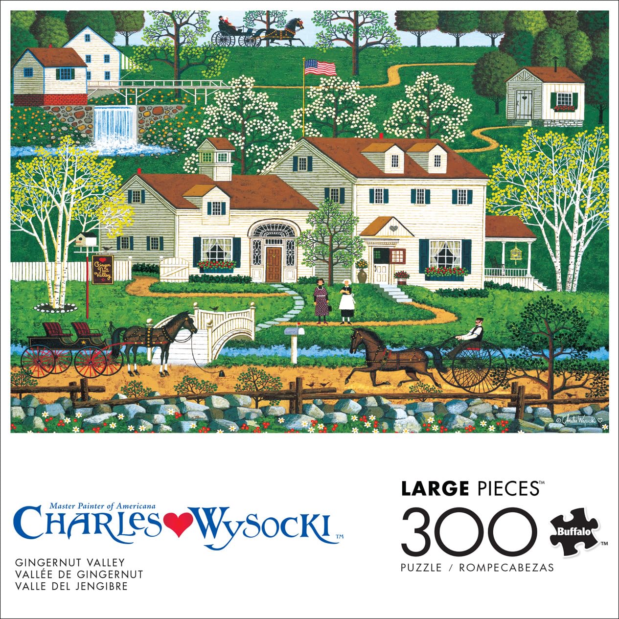 Buffalo Games - Charles Wysocki - Gingernut Valley - 300 Large Piece Puzzle