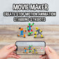 Zing Stikbot 6 Pack, Set of 6 Stikbot Collectable Action Figures, Create Stop Motion Animation (Styles May Vary)