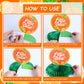Cheereveal Little Cutie Baby Shower Decoration Little Cutie Table Centerpiece, Clementine Orange Honeycomb Centerpieces Tabletop Supplies