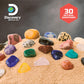 Discovery™ Gemstone Panning STEM Kit - Pan for 30 Real Gems| 2 Sifting Pans, Sand & Learning Guide| Educational Science Activity for Kids| Geology