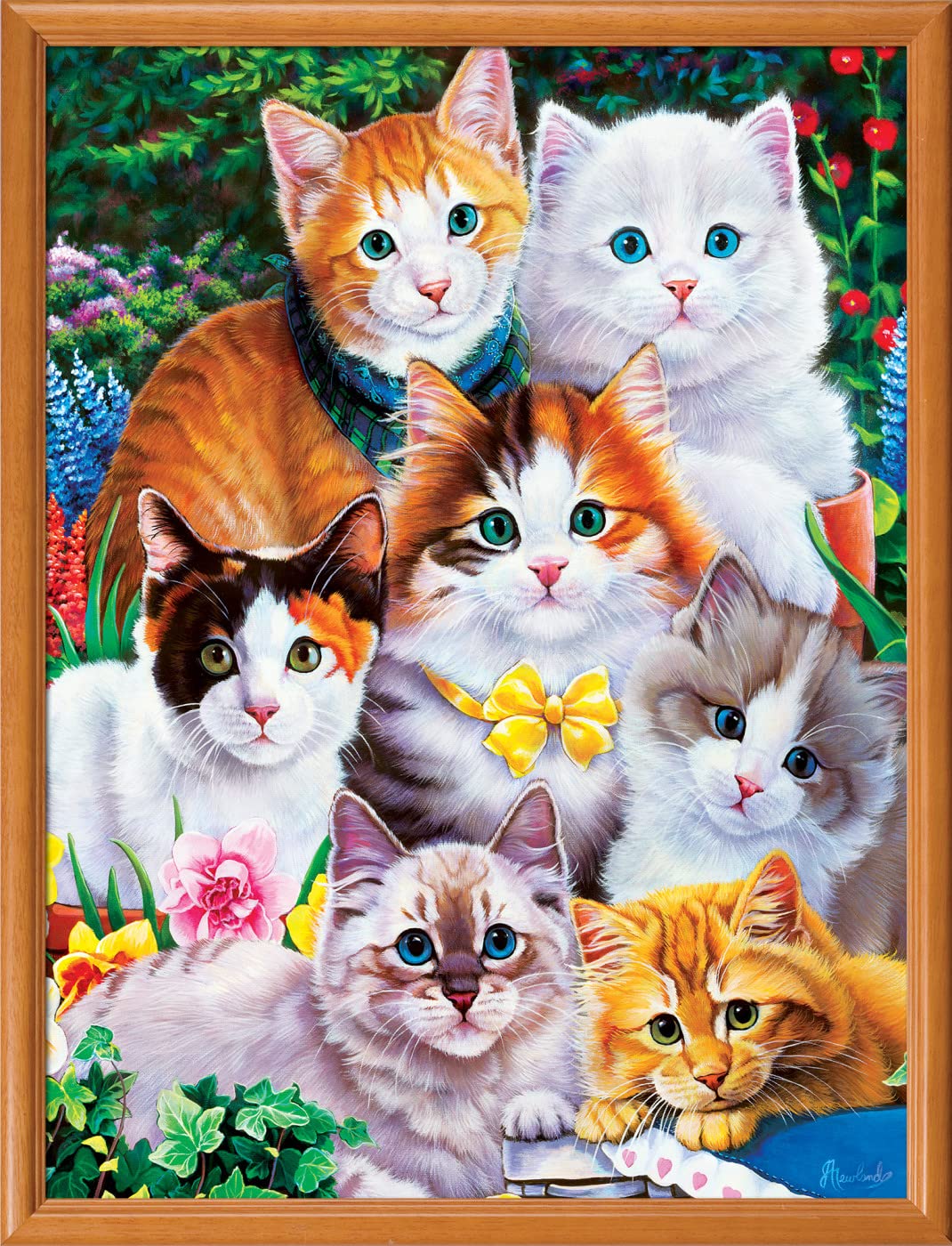MasterPieces 300 Piece EZ Grip Jigsaw Puzzle - Purrfectly Adorable - 18"x24"
