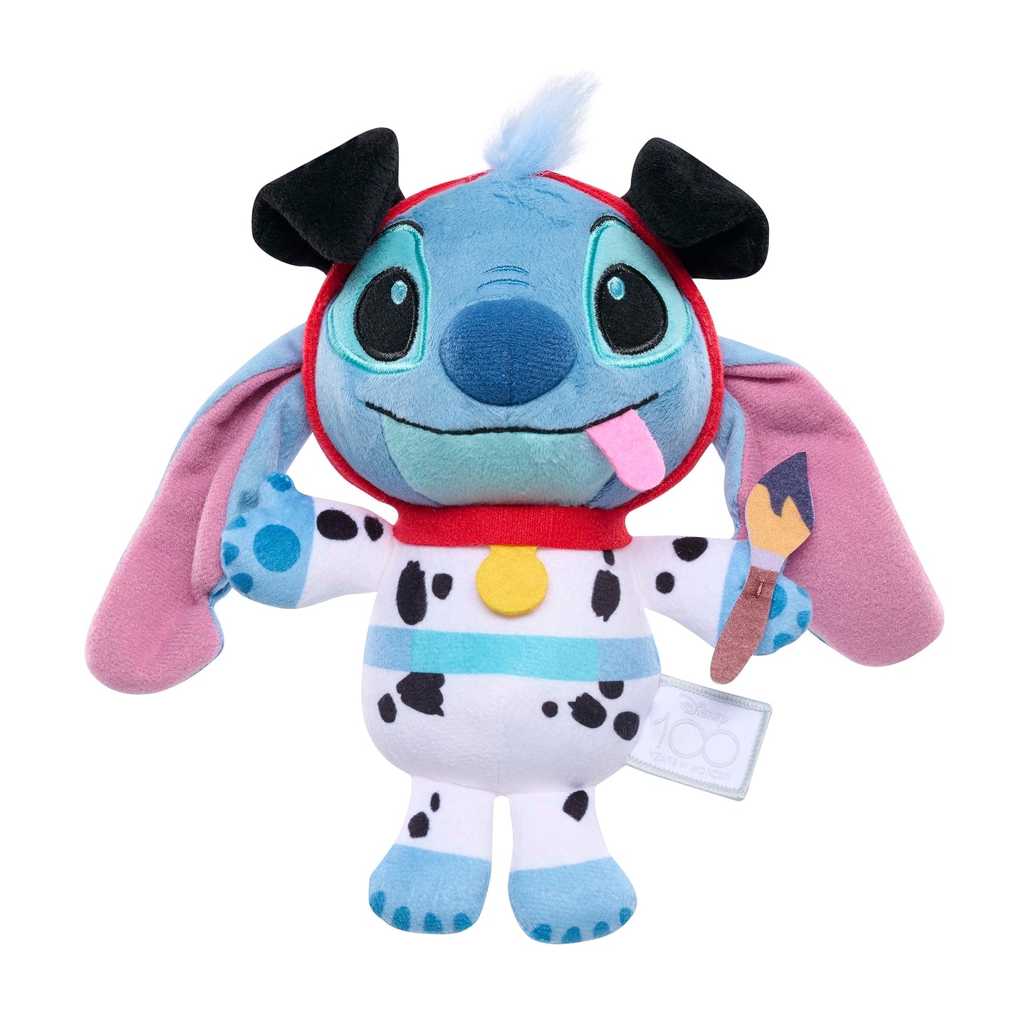 Disney100 Years of Wonder Stitch as Pongo Small Plushie Stuffed Animal, Kids Toys for Ages 2 Up by Just Play