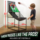 GoSports 2 in 1 Basketball and Football Toss Arcade Game for Kids Ages 3 to 8 Indoor and Outdoor Sports Toy with Hoop, Target, Balls & Pump