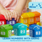Play-Act Learning Toy for Toddlers 1 2 3 Years Old, Counting, Matching & Sorting Montessori Learning Farm Train Including 9 Farm Animals, Birthday