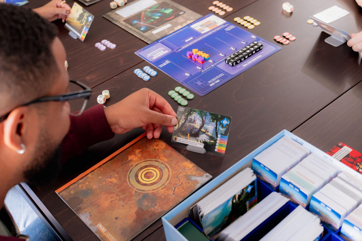 Stonemaier Games: Vantage by Jamey Stegmaier | Cooperatively Explore an Entire Planet from First-Person Perspective | Strategy Board Game for Adults