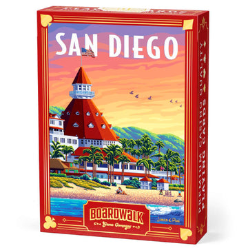 Boardwalk Puzzles Premium Featherlight Unique Playing Cards, Fun Themed Deck for Home and Travel | San Diego