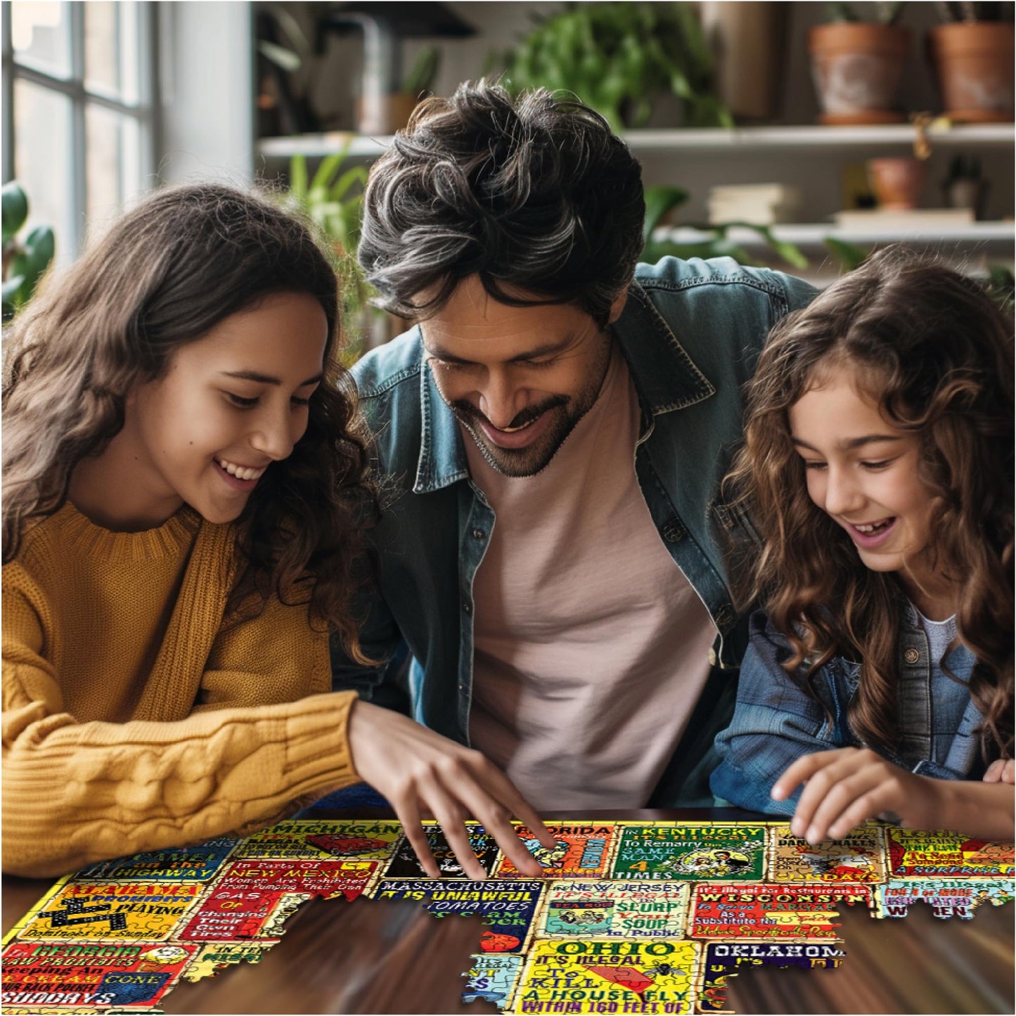 White Mountain 1000 Piece Jigsaw Puzzle Funny Rules, Crazy State Laws