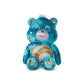 Basic Fun Care Bears 35 cm Luminous Belly Plush - Wish Bear - Soft Environmentally Friendly Toy with Illuminated Belly Badge - Comfortable Collectable