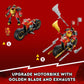 LEGO NINJAGO Kai’s Mech Rider EVO 71783, Upgradable Ninja Motorbike Toy, Mech Action Figure and 2 Bone Warrior Minifigures, Collectible Toys for Kids