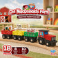 MasterPieces Wood Train Sets - Old Macdonald 18 Piece Train Set